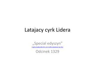 Latajacy cyrk Lidera