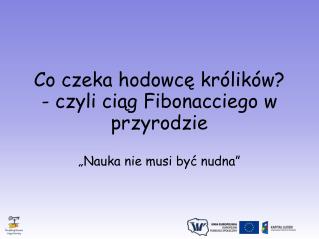 Co czeka hodowcę królików? - czyli ciąg Fibonacciego w przyrodzie