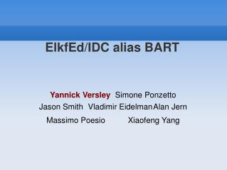 ElkfEd/IDC alias BART