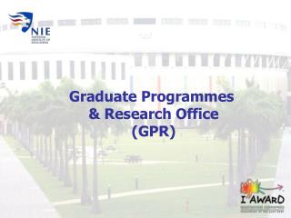 Graduate Programmes &amp; Research Office (GPR)