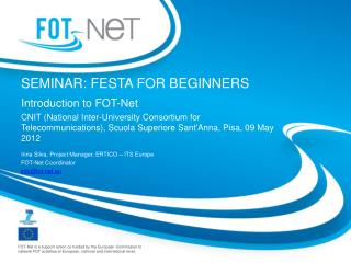 Seminar: festa for beginners