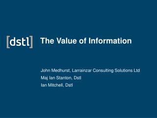 The Value of Information