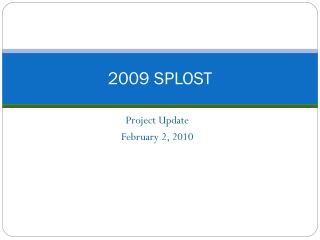 2009 SPLOST