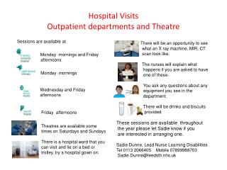 Hospital Visits Outpatient departments and Theatre