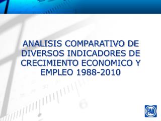 ANALISIS COMPARATIVO DE DIVERSOS INDICADORES DE CRECIMIENTO ECONOMICO Y EMPLEO 1988-2010