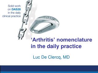 ‘Arthritis’ nomenclature in the daily practice
