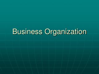 Business Organization