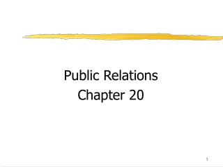 Public Relations Chapter 20
