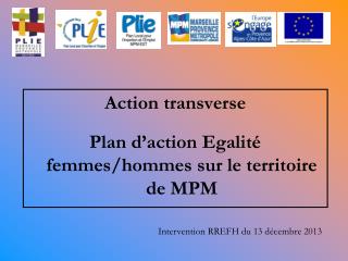 Action transverse Plan d’action Egalité femmes/hommes sur le territoire de MPM