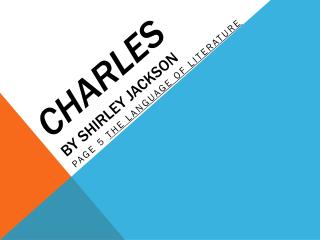 Charles by Shirley Jackson