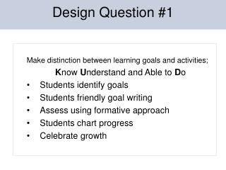 Design Question #1