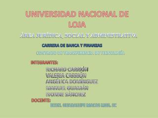 UNIVERSIDAD NACIONAL DE LOJA
