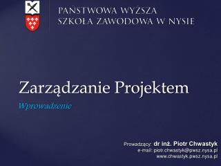 Zarządzanie Projektem