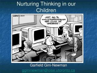 Nurturing Thinking in our Children