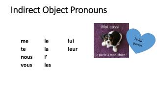 Indirect Object Pronouns