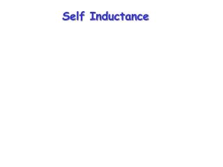 Self Inductance
