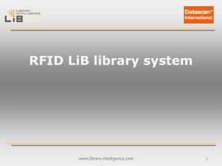 RFID LiB library system