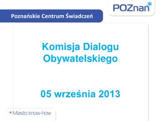 Komisja Dialogu Obywatelskiego 05 września 2013