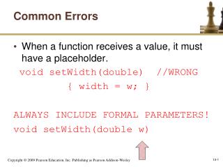 Common Errors