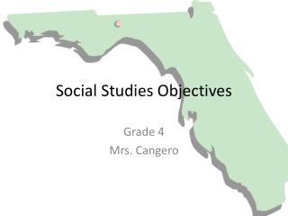 Social Studies Objectives