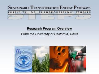 Research Program Overview From the University of California, Davis