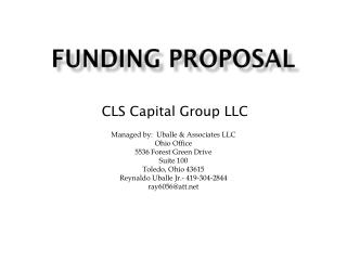 Funding Proposal