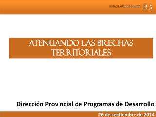 Dirección Provincial de Programas de Desarrollo