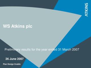 WS Atkins plc