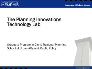 The Planning Innovations Technology Lab