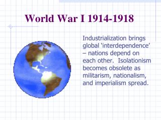 World War I 1914-1918