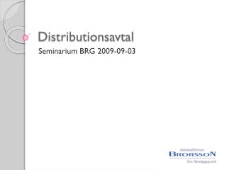 Distributionsavtal