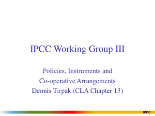 IPCC Working Group III