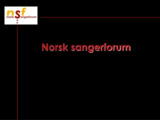 Norsk sangerforum