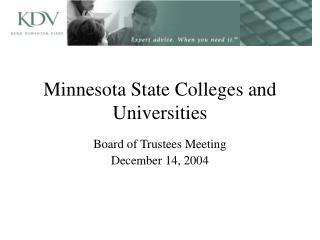 Minnesota State Colleges and Universities