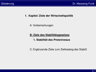 Gliederung Dr. Messerig-Funk