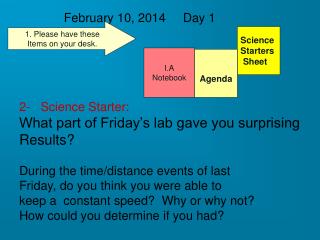 February 10, 2014 Day 1