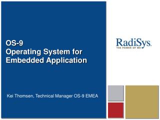 OS-9 Operating System for Embedded Application