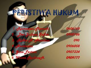 PERISTIWA HUKUM