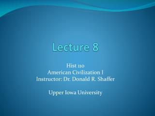 Lecture 8