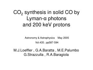 CO 2 synthesis in solid CO by Lyman-α photons and 200 keV protons