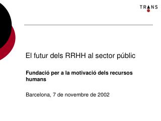 El futur dels RRHH al sector públic