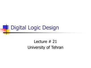 Digital Logic Design