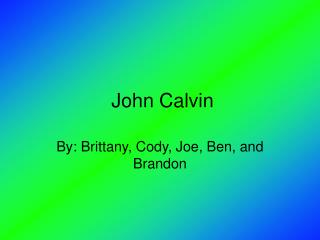 John Calvin