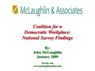 Coalition for a Democratic Workplace: National Survey Findings