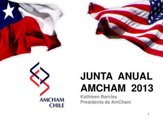 JUNTA ANUAL AMCHAM 2013 Kathleen Barclay Presidenta de AmCham