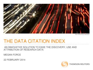 THE DATA CITATION INDEX