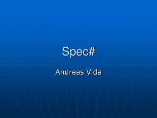 Spec#