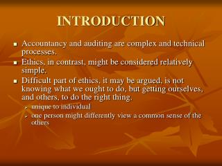 INTRODUCTION