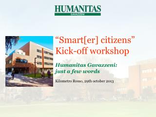 “Smart[er] citizens” Kick-off workshop