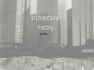architectural history